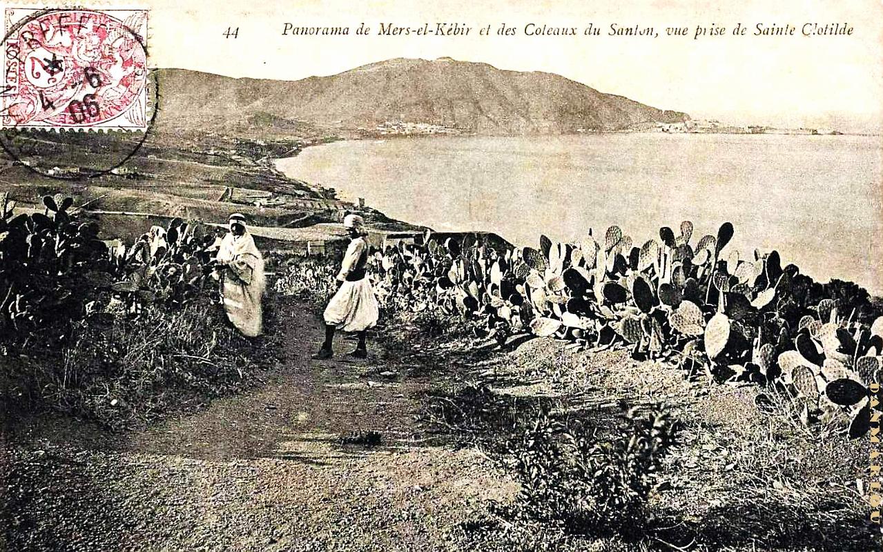 Mers-el-Kebir - Panorama et Coteaux du Santon - 1906 .jpg